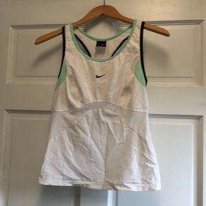 White Nike tennis top